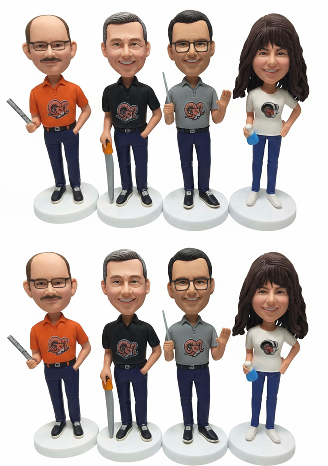 Custom Teacher Bobbleheads | Bulk Order, Personalized Outfits & School Logos | Perfect Teacher Gifts