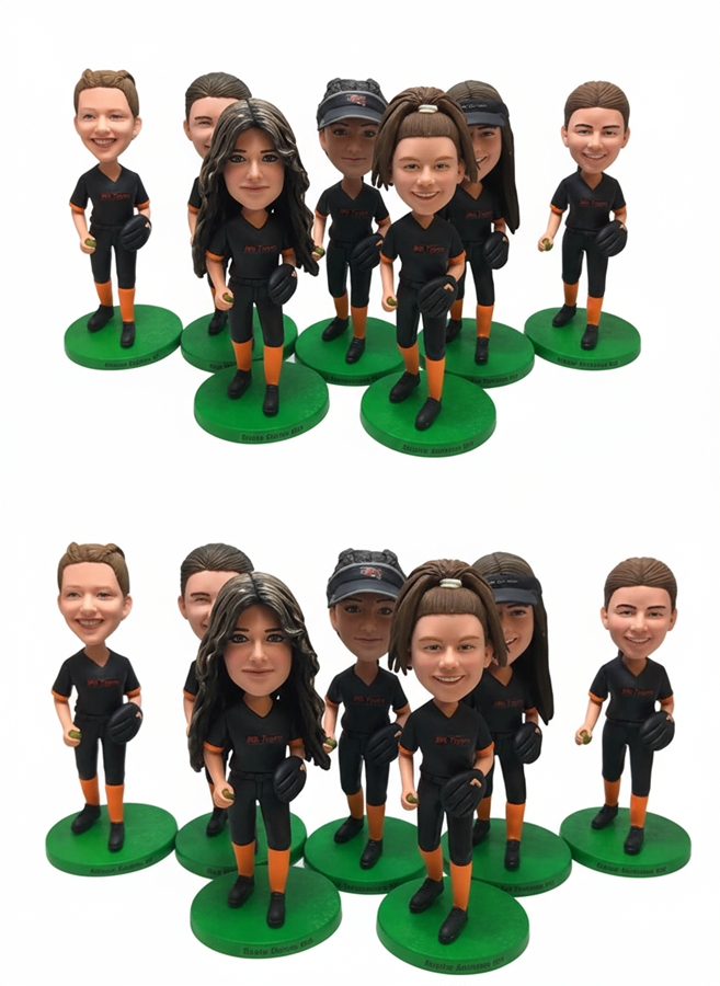 Custom Softball & Baseball Team Bobbleheads | Bulk Order, Personalized Jerseys & Logos | Perfect Team Gifts