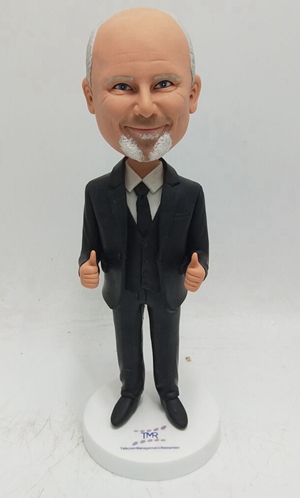 Thumb up businessman custom bobbleheads