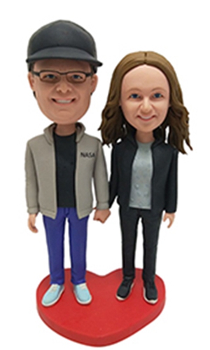 Custom bobbleheads Casual Couple Bobbleheads Figurines