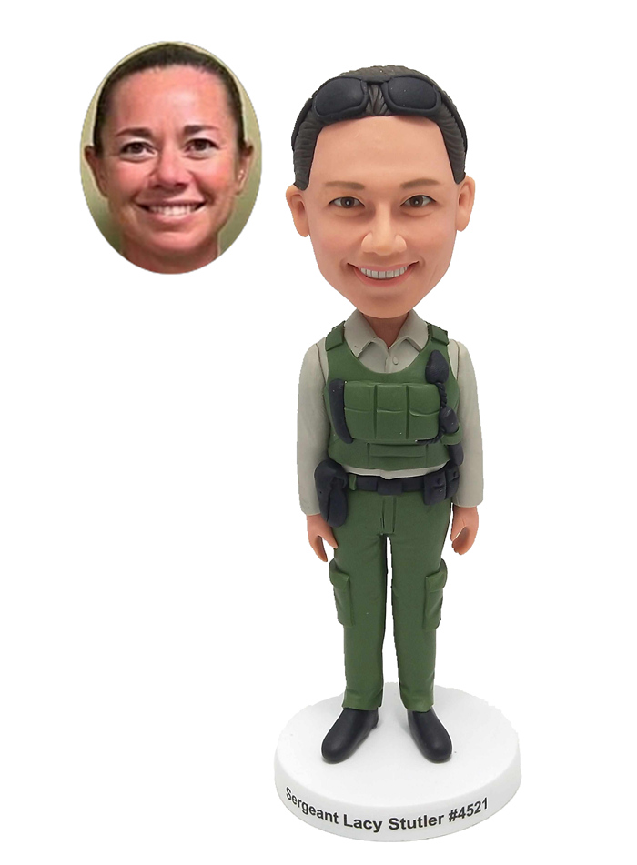 Custom Bobbleheads Deputy Bobbleheads Police Woman For Officer Sheriffs