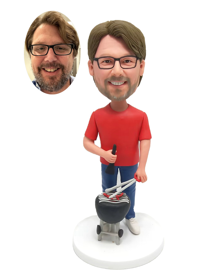 Custom Bobbleheads Personalized Barbecue BBQ Bobbleheads