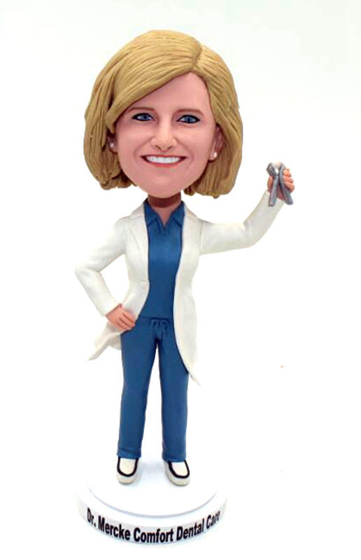 Custom bobbleheads female dentist bobble head dolls