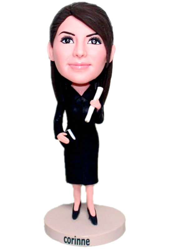 Custom bobble head dolls teacher bobblehead doll for her