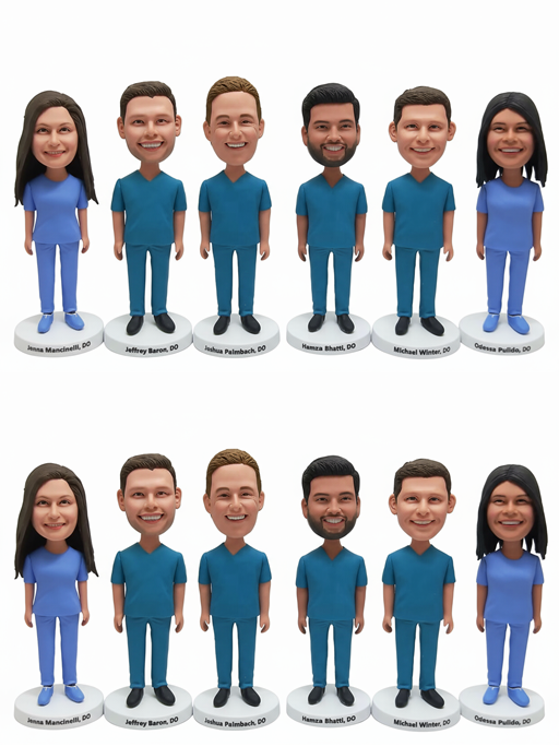 Bulk Custom Surgeon Bobbleheads – Personalized Doctor Figurines for Hospitals, Clinics & Medical Team Gifts