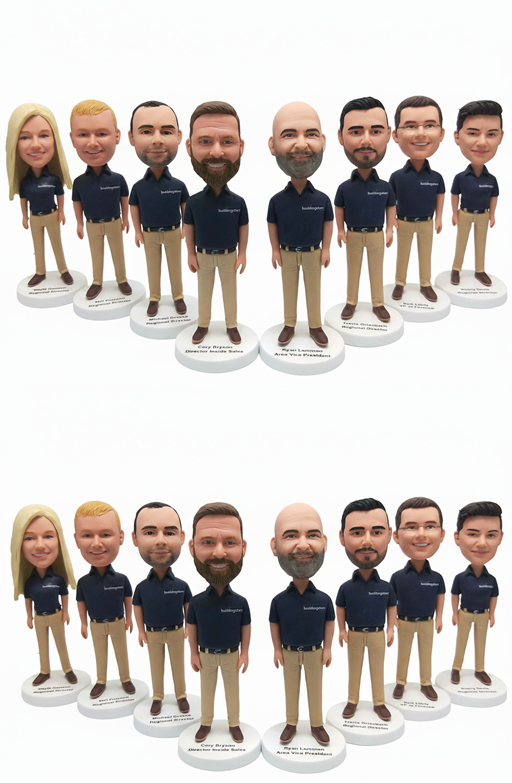 Bulk Custom Employee Bobbleheads – Personalized Corporate Gifts with Company Logo
