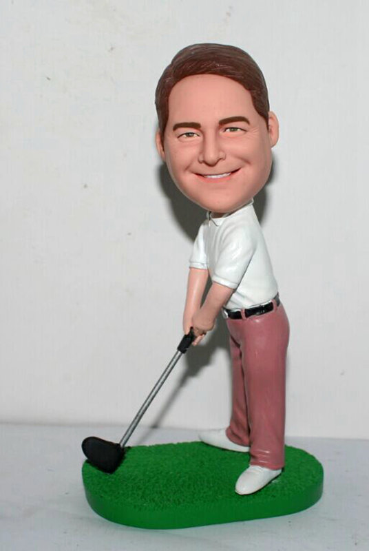 Custom bobbleheads  golf player  - Click Image to Close