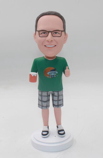 Custom Bobblehead with beer