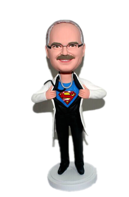 Custom bobblehead Super Doctor Superman Doctor bobblehead