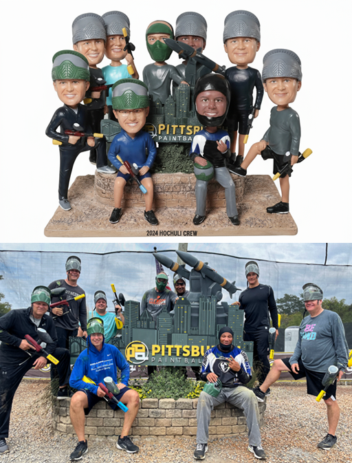 Custom Scene Team Bobbleheads – Personalized Group Figurines with Unique Backgrounds for Events & Gifts Custom Scene Team Bobbleheads – Personalized Group Figurines with Unique Backgrounds for Events & Gifts