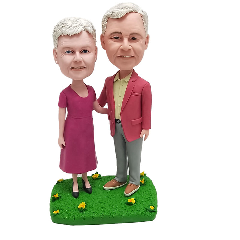 Custom bobbleheads 60th wedding anniversary  bobbleheads