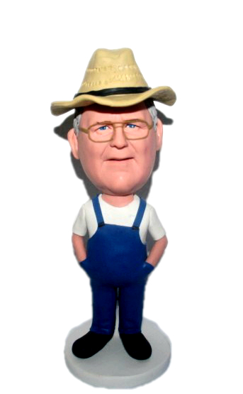 Custom Bobbleheads personalized  for Country Farmer father