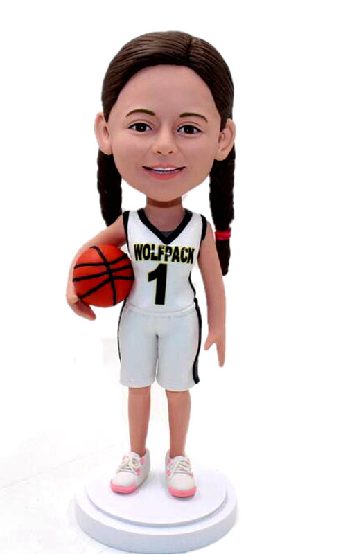 Custom bobblehead basketball bobblehead  for daughter/friend  - Click Image to Close