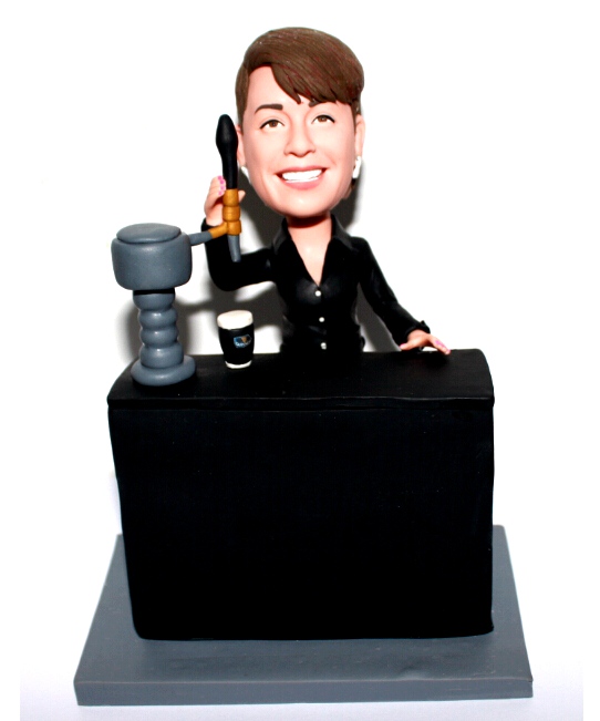 Custom bobbleheads  for Bartender fan bobble head